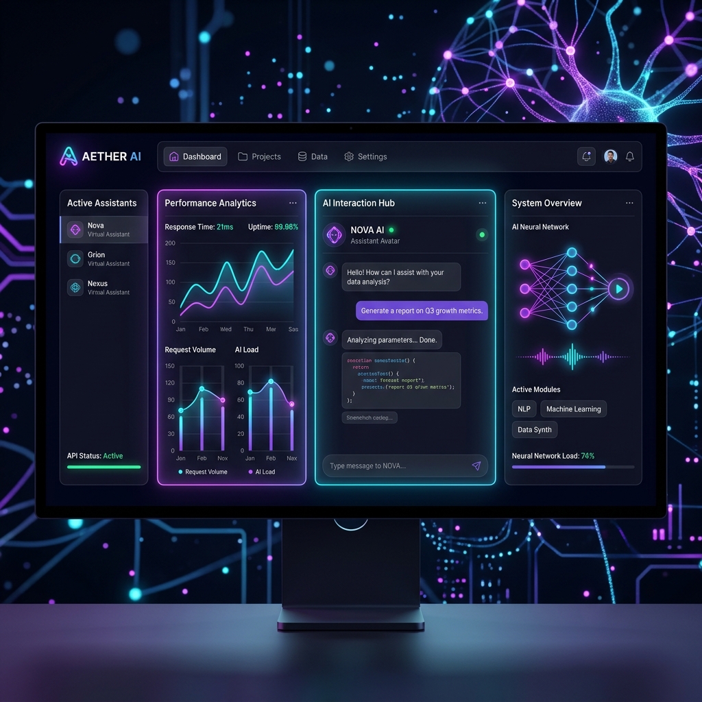 AetherAI Platform Mockup